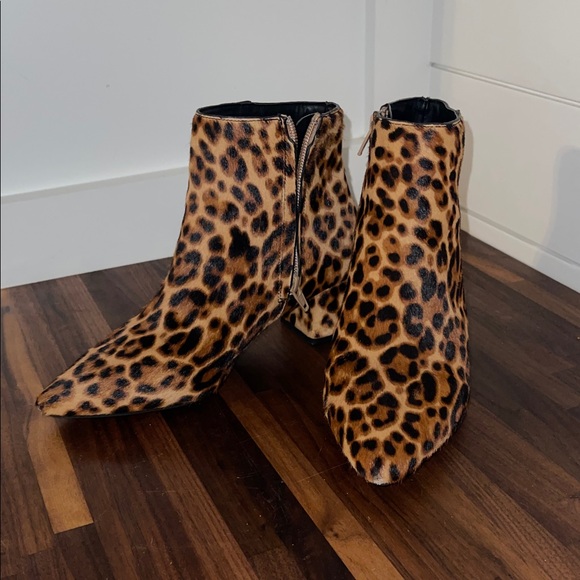 Leopard Print Ankle Boots - Picture 2 of 4